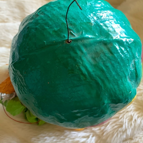 Vintage paper mache hanging air balloon and clown mobile - Picture 7 of 15